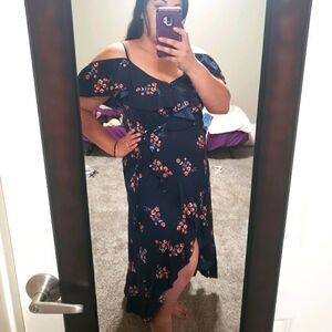Navy Floral Maxi   